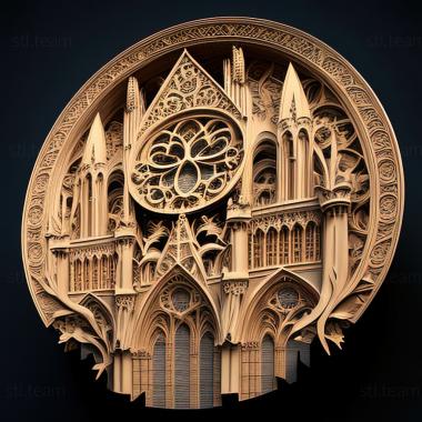 3D model st notre dame (STL)